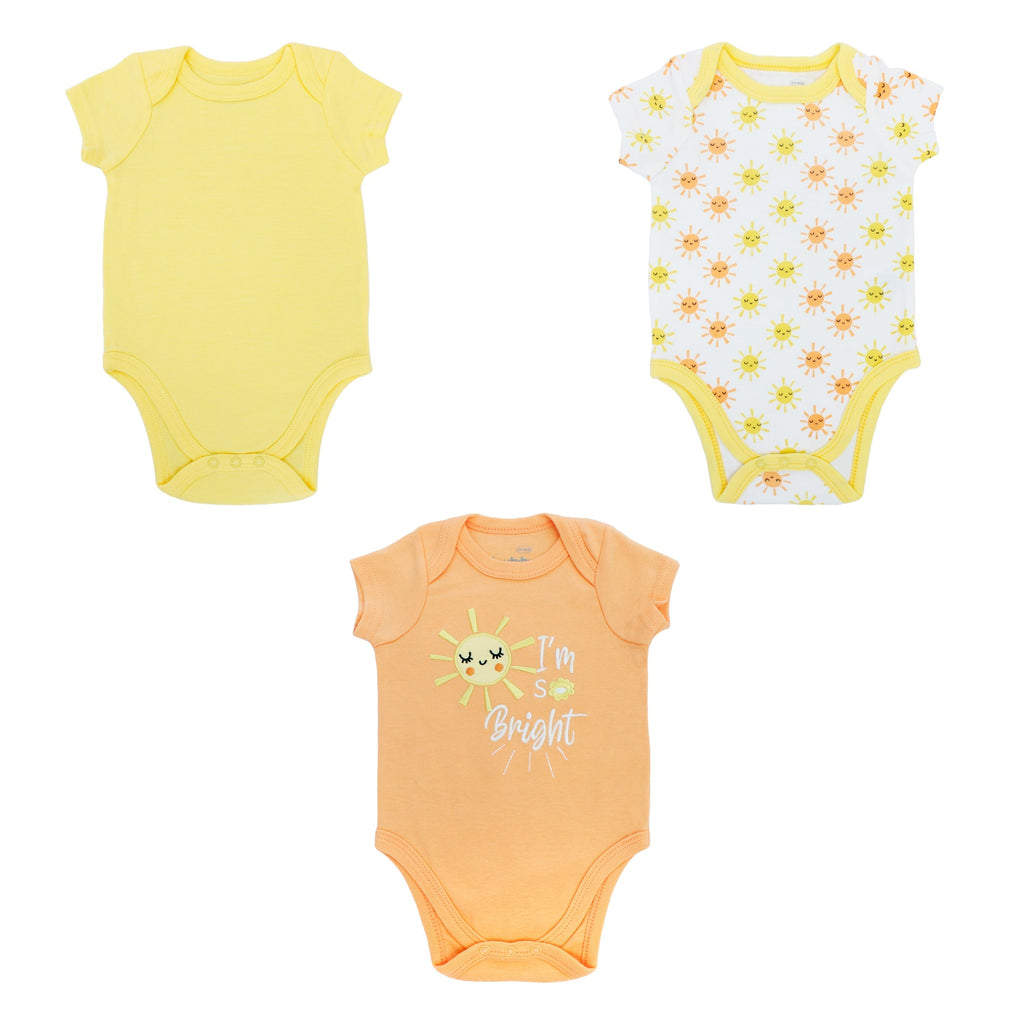 Body M/ Corta  Bebé 3pk