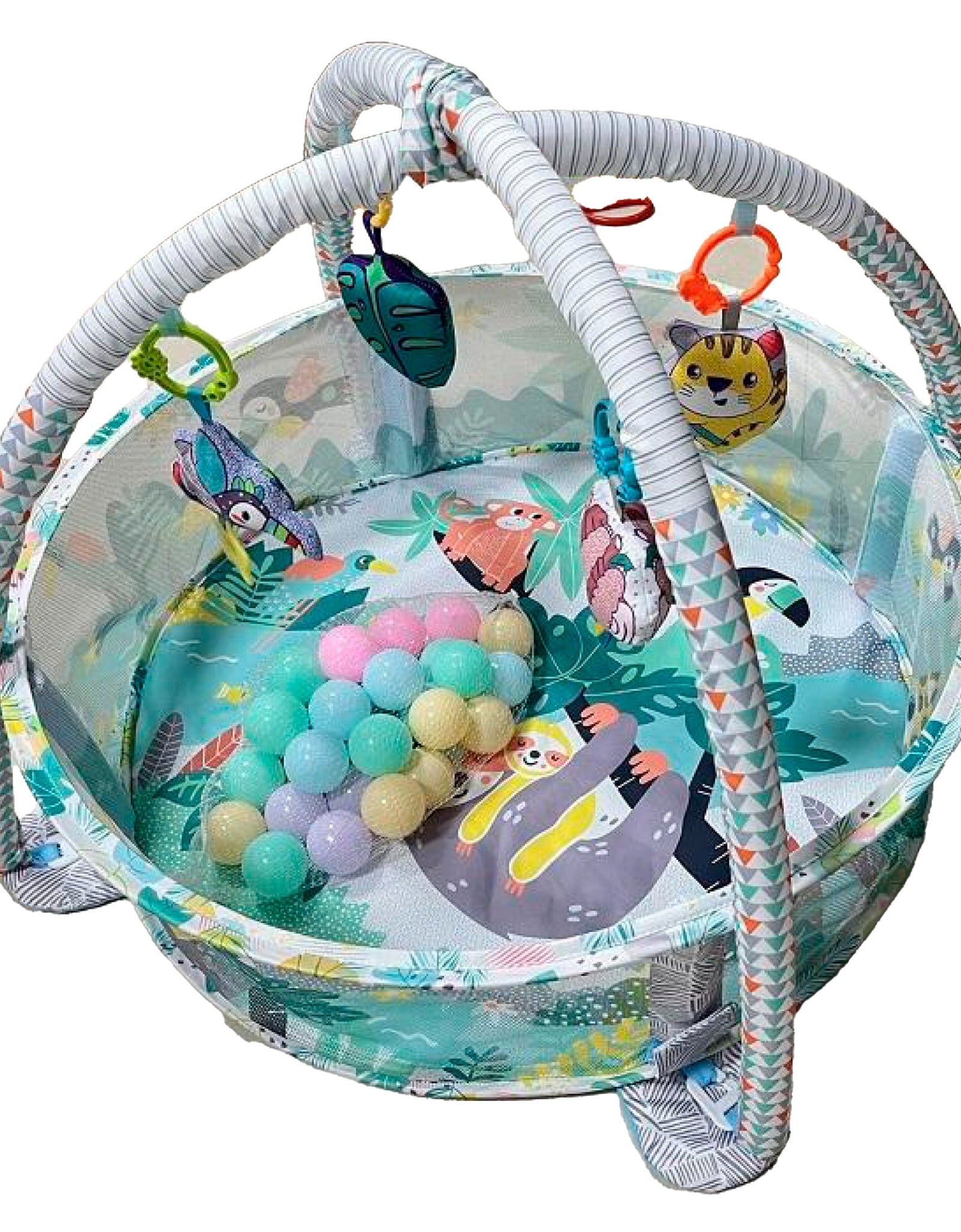 Gimnasio de actividades y piscina de pelotas