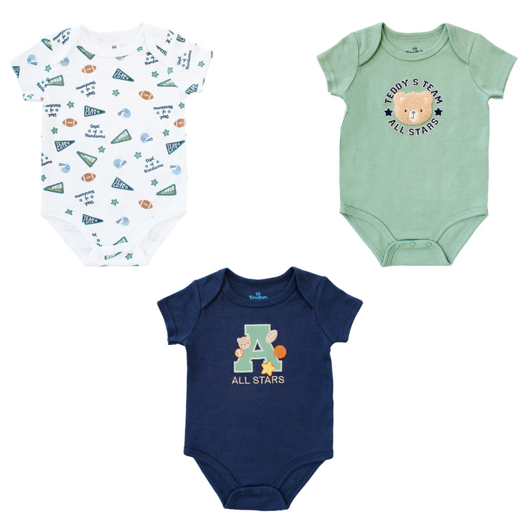 Body M/ Corta  Bebé 3pk