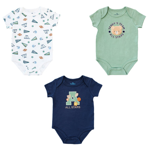 Body M/ Corta  Bebé 3pk
