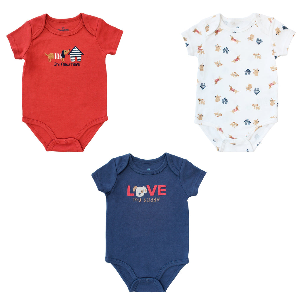 Body M/ Corta  Bebé 3pk