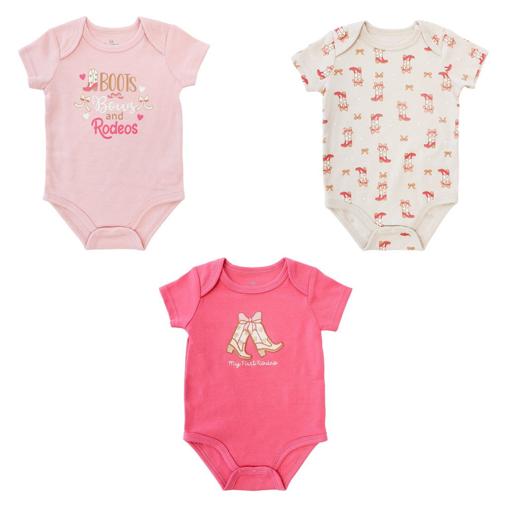 Body M/ Corta  Bebé 3pk