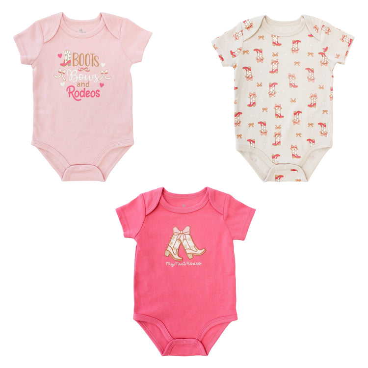 Body M/ Corta  Bebé 3pk