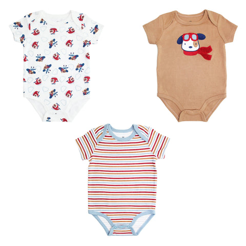 Body M/ Corta  Bebé 3pk