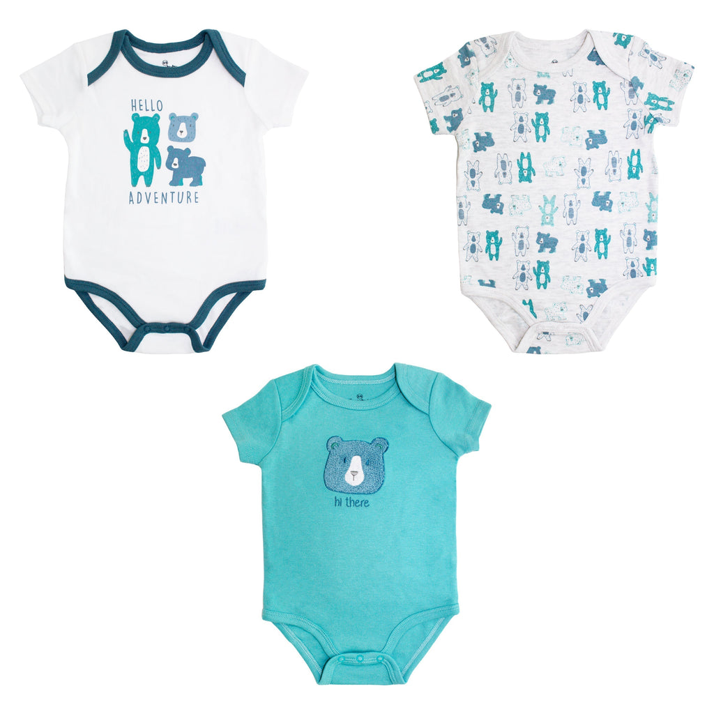 Body M/ Corta  Bebé 3pk
