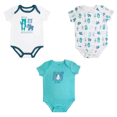 Body M/ Corta  Bebé 3pk
