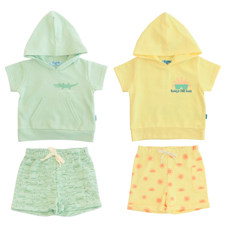 Conjunto con capucha  Bebé 2pzs