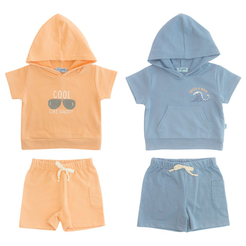 Conjunto con capucha  Bebé 2pzs