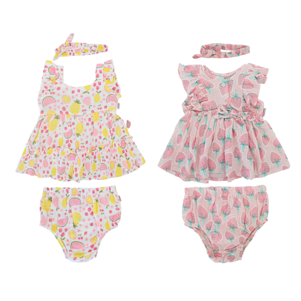 Conjunto Vestido  Bebé 3pzs