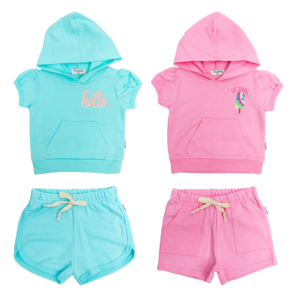 Sueter con capucha + Pantalón corto